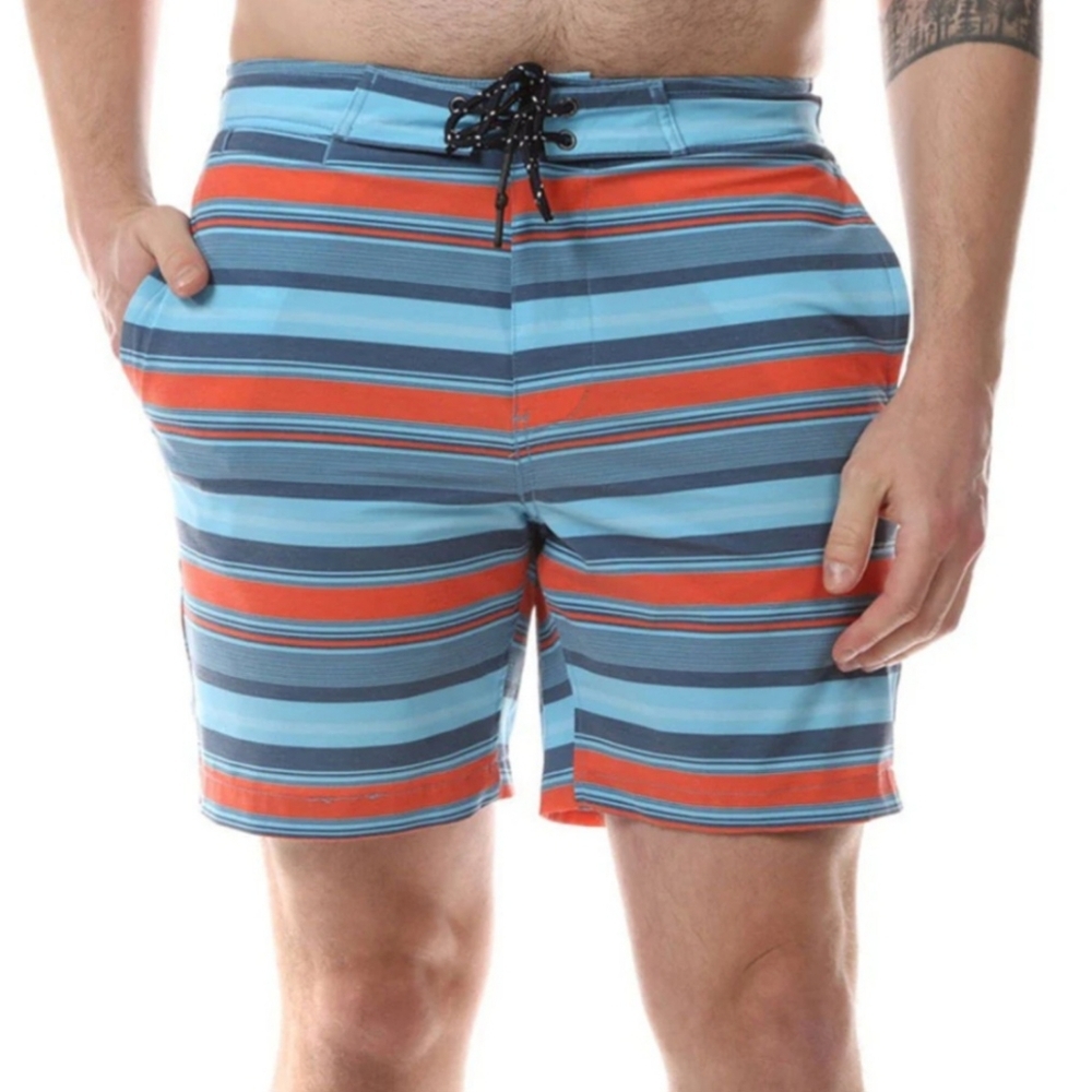 NWT, Surfside Supply, Duke Striped Boardshort, Men's Size Small​